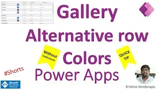 Alternative Row Color in Gallery Power Apps #Shorts