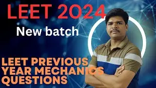 IPU LEET PREVIOUS YEAR MECHANICS |LEET 2024 | #leet2024 #MECHANICS #PREVIOUS #EXAM #LEET #sscje2023