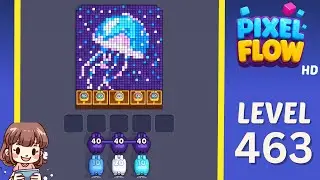 Pixel Flow Level 463 Solution Walkthrough