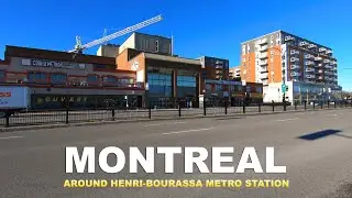 Montreal Walk Tour Around Henri-Bourassa Metro Station in Ahuntsic | Canada Walking Video 2021
