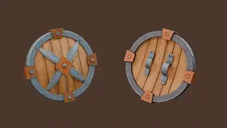 Stylized 3D Art Process 🛡️ Creating a Viking Shield | Blender & Substance Painter