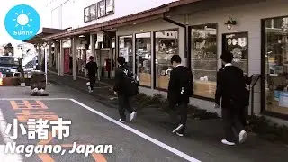 ⁴ᴷ Nagano: Komoro Station (小諸駅) / Shinano Railway Line : Japan Walking Tour (May, 2022)