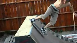 daniel of Haggard Longboards on the halfpipe