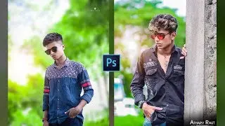 How to edit like ATHARV RAUT / Atharv raut light green  effect in photoshop - free preset downlode