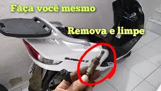 como remover e limpar SONDA LAMBDA Burgman 125.
