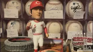 Unboxing the 2025 Johnny bench HR Spinner Foco Reds Bobblehead 