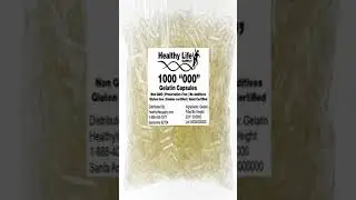 Empty Gelatin Capsules - 1000 Size