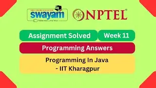 Programming In Java Week 11 | Programming Assignment | My Swayam | #nptel #nptel2025 #myswayam