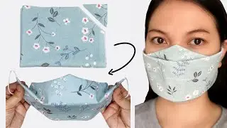 5 Minutes!! Fast and Easy No Fog on Glasses 3D Face Mask!