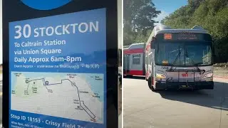 Transit leaders celebrate new Muni bus terminus in San Francisco's Presidio National Park