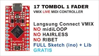 USB Midi Controller vMix, Tancap langsung terdetek di vMix
