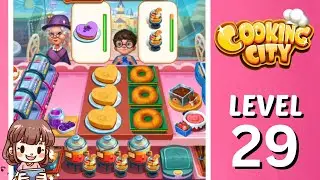 Cooking City Sweet House Level 29 🍩🍹 | No Boosters ⭐⭐⭐