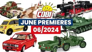 📅 June premieres from COBI - 06/2024 - Willys, Japanese tank, Train, Lancia cars #cobi #bricks