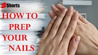 HOW TO PREP THE NAILS FOR THE REGULAR NAIL POLISH APPLICATION #shorts