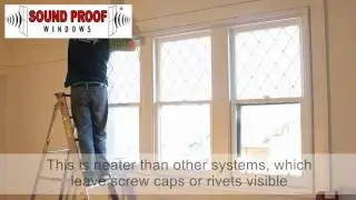 Sound Proof Windows install demo: 3 horizontal slider windows