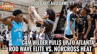 Cam Wilder Pulls up to NGS HOOPS in  ATLANTA! Rod Wave Elite vs. Norcross Heat 2024! SOLD OUT CROWD!
