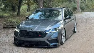 Carving through the woods with my skoda octavia 