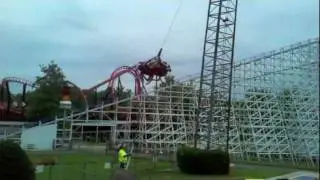 Me and two friends ride the Skycoaster at sixflags!