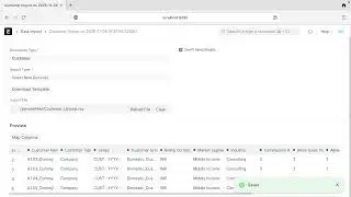 Основные данные ERPNext (Клиенты)-1.1-Как импортировать основные данные клиентов из файла CSVExce...