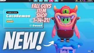 *NEW* FALL GUYS ITEM SHOP RESET for 01/14/21 LEGENDARY CACODEMON (Fall Guys Ultimate Knockout)