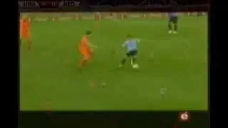Van Bommel brutal foul to Gargano - Uruguay vs. Holland 2010 World Cup semifinal