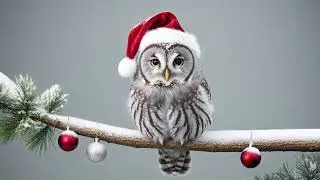 Snowy Owl Winter Bird Rustic Forest Frame TV Art &ndash; FREE Preview! 🦉