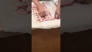 How to weave bacon for meatloaf