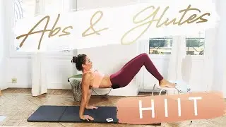 HIIT Inspired Pilates Mat workout - Abs & Glutes for women #pilates