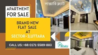 Brand New Apartment  Sale in Uttara Dhaka | Affordable Sector-3 Flat | Sami-Furnished