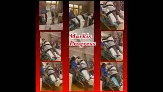 Markis learning how to Stand again last week went better