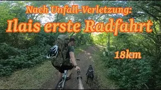 Ilais erste Radfahrt nach Unfall