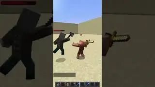 Vindicator VS Piglin #minecraft  #shorts #shortvideo #shortminecraft
