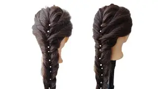 Messy Braid For Bridal Hairstyle | Beautiful Hairstyle for Bride | Easy Hairstyle Tutorial |  