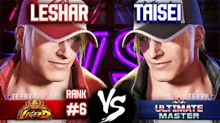 SF6 ▰ LESHAR (#6 Rank Terry) vs TAISEI (Terry) ▰ High Level Gameplay