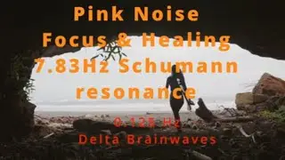8D Low Pitch Healing Sleep - 7.83 Hz Schumann Resonance Pink Noise - Delta Brainwaves Infra Sound
