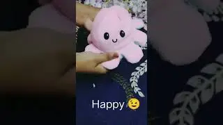 Unboxing Reversible Octopus Soft Toy ( Pink / Sky blue)...🤩 #shorts #unboxing #softtoy
