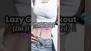 10-Minute Lazy Girl Workout 😴✨ | 7-Day On-Bed Challenge