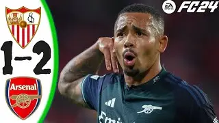 Sevilla vs Arsenal Highlights  | Champions League 2023/24 FC24