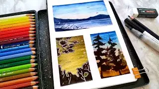 Watercolor pencils art ideas