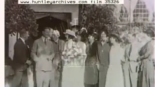 Garden Party 1910's Archive Film 93331