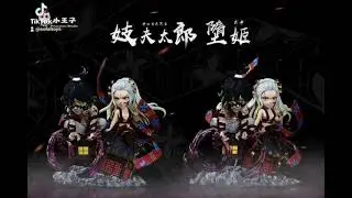 Princekin Studio - WCF Demon Slayer upper Moon Demons Series 06 - Daki and Gyutaro GK RESIN #shorts