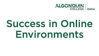 Orientation Video #4: Success in Online Environments