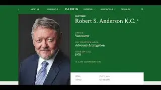 Robert Anderson - The Canadian Attorney Who Represents The Islamic Republic Officials In Canada