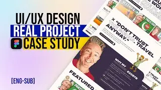 Complete Landing Page Design Process - Travel Creator Portfolio