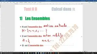 test N 0 partie 1 Les ensembles