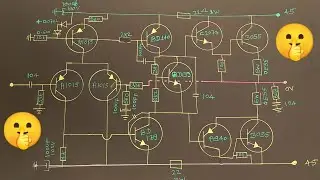 150 Watt Audio Power Amplifier Circuit Diagram 🤪 2N3055 transistor Amplifier 📢BJT Transistor NPN+NPN