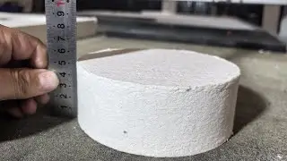 400W Electric Oscillating Tool Cutting 50mm Ceramic Fiber Board | How to Cut Ceramic Fiber Board