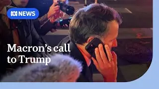'Guess what?': Macron phones Trump to get around NY motorcade | ABC NEWS