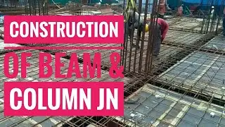construction procedure of a Beam Column junction #columndesign #columnsteel #columnlayout #columnbar
