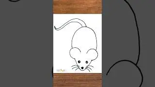 Simple rat drawing | How to draw rat very easily | Rat drawing tutorial | #ratdrawing #rat #trending